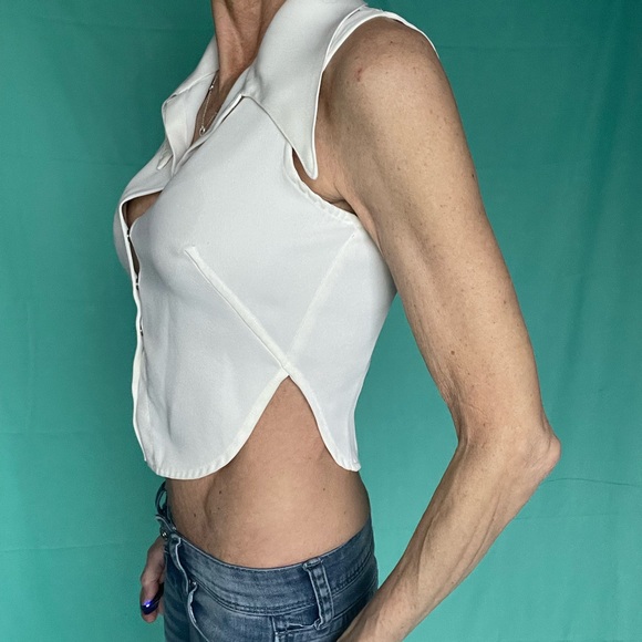 Mark Wonk Nark white crop top - Picture 15 of 16